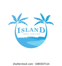 logo design of the island