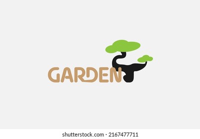 logo design with juniper bonsai tree