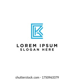 diseño de logotipo Icono K letra inicial vectores de vectores 10 - vectores