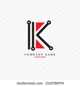 Logo Design K Letter. Eps 10