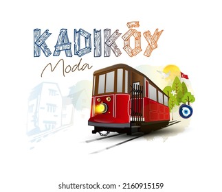 Logo design with "kadikoy moda" text