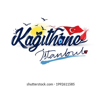 Logo design with "kagithane istanbul" text