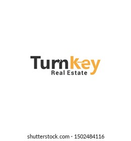 logo design key home security icon, vector, padlock, lock,turnkey for real estate company ,rent, hotel.