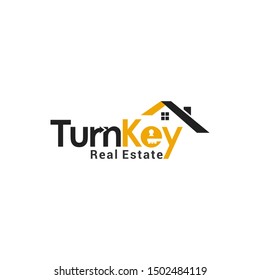 logo design key home security icon, vector, padlock, lock,turnkey for real estate company ,rent, hotel.