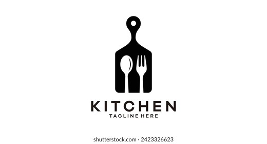 logo design for kitchen utensils, cutlery, logo design templates, symbol ideas.