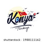 Logo design with "konya turkiye" text