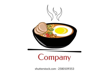 Logo design, korean soup, tom yum, korean food, asian cuisine, soup bowl, noodle bowl, chinese food, delicious food, restaurant logo, food logo