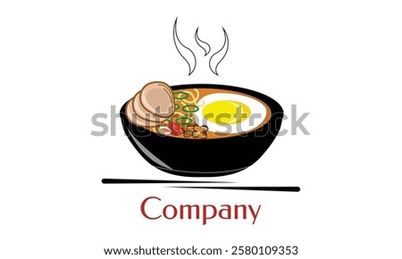 Logo design, korean soup, tom yum, korean food, asian cuisine, soup bowl, noodle bowl, chinese food, delicious food, restaurant logo, food logo