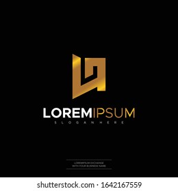 Logo design of L G LG GL in vector for construction, home, real estate, building, property. Minimal awesome trendy professional logo design template on black background creative design Concept