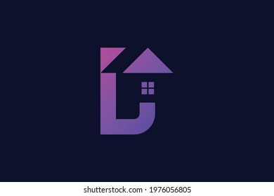 Logo design of L in vector for construction, home, real estate, building, property. creative elegant Monogram. Premium Business home logo icon.