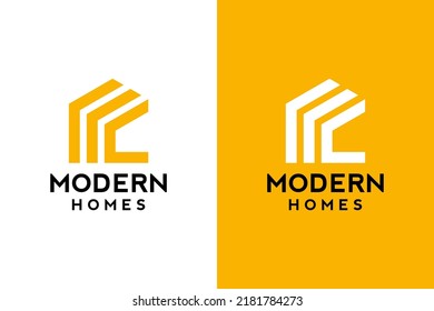 Logo design of L in vector for construction, home, real estate, building, property. Minimal awesome trendy professional logo design template on double background