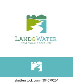 logo design for land and water related business or organization