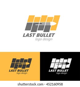 Logo design Last bullet, vector EPS10