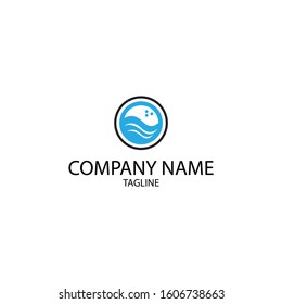 Logo design with a laundromat element