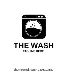 logo design laundry business concept