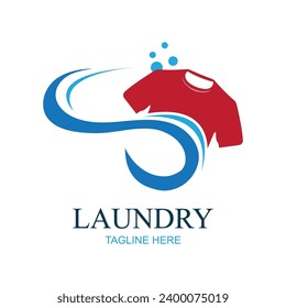 diseño de logotipo lavandería maquina de lavado de iconos con burbujas para ropa de negocios lavado de ropa plantilla moderna