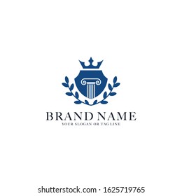 logo design lawyer vector template