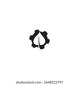 Vector de la tecnología de la hoja 1 del diseño del logotipo