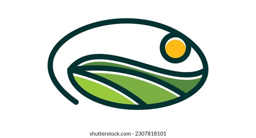 imagen de línea vectorial de icono de diseño de logotipo