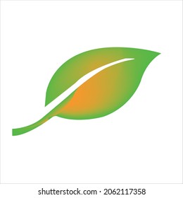logo design of leaf.leaf vector art illustration.leaf icon design.modern leaf template design