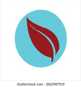 logo design of leaf.leaf vector art illustration.leaf icon design.modern leaf template design