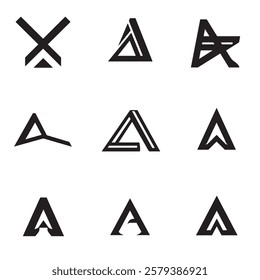Logo design of letter A