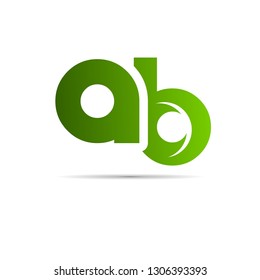 logo design letter ab 7