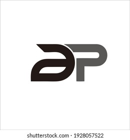 DISEÑO DE LOGOTIPO LA CARTA "AP" PARA SU MARCA Y NOMBRE DE LA EMPRESA