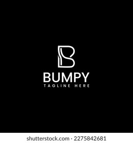 Logo design letter B. Abstract simple shape modern. Vector template