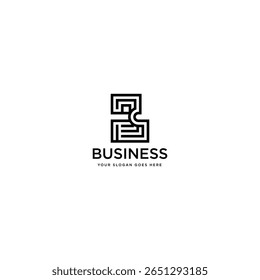 Letra de design de logotipo B . Elegante moderno. Modelo de vetor.