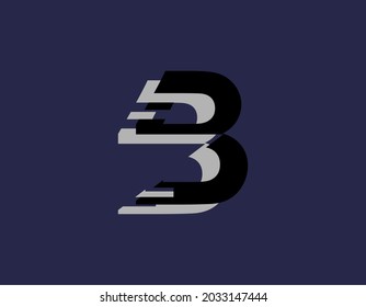 carta de diseño de logotipo B, buena para empresas, empresas y otros.