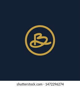 logo design letter B handwritten