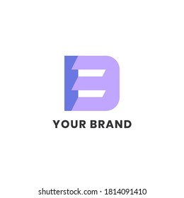 Logo Design Letter B mit Nummer drei Konzept. Kreative Exklusivität für Unternehmen. Modernes Logo-Design