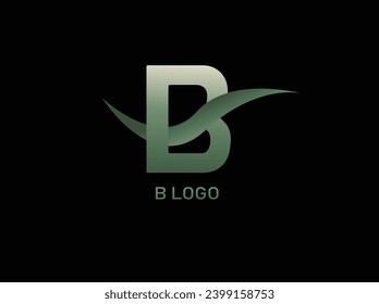 DISEÑAR LA CARTA "B" PARA SU MARCA Y NOMBRE DE LA EMPRESA. B DISEÑO DE LETRA DE LOGO, ICONO DE MONOGRM MODERNO DE ILUSTRACIÓN DE VECTOR.