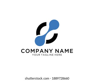 El diseño del logotipo de la letra C y combinado con la tecnología de imagen. y muy adecuado para el logotipo de su empresa y comunidad. con un diseño sencillo y moderno. EPS vectorial 10.