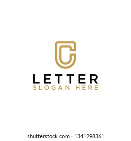 The logo design letter, the C. Monogram symbol. Universal elegant vector sign design. Premium business logo. Graphic alphabet symbol. - Vector