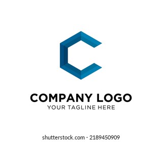 Carta de diseño de logotipo C, adecuada para la empresa, la comunidad, logotipos personales, logotipos de marca