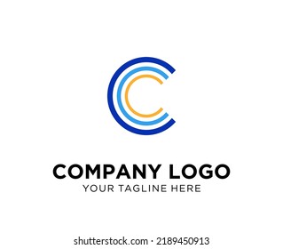 Logo design letter C, suitable for company, community, personal logos, brand logos