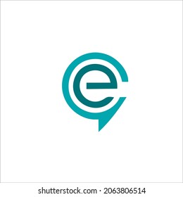 logo design letter "CE" for your company name and products