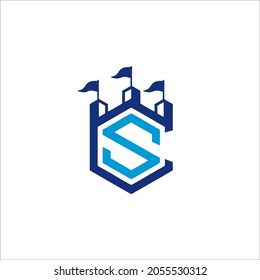 logo design letter "CS" for your company name and identity
