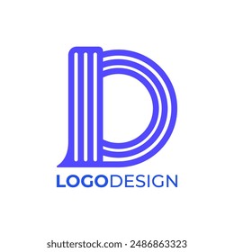 logo design with letter d