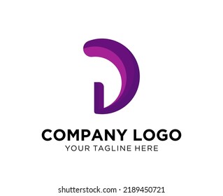 Logo design letter D, suitable for company, community, personal logos, brand logos