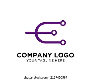 Logo design letter E, suitable for company, community, personal logos, brand logos