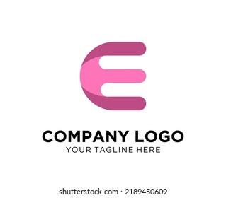 Logo design letter E, suitable for company, community, personal logos, brand logos
