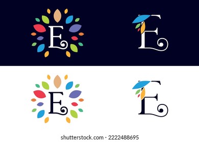 letra de diseño de logotipo arte vectorial E