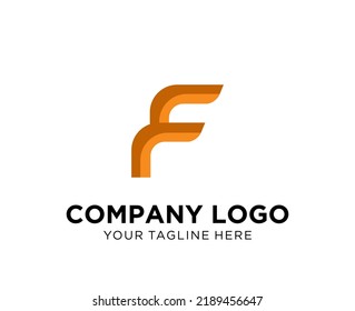 Logo design letter F, suitable for company, community, personal logos, brand logos