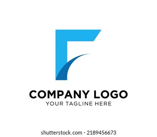 Logo design letter F, suitable for company, community, personal logos, brand logos