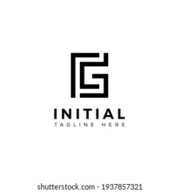 Letra G del diseño del logotipo. Resumen atrevido moderno. Plantilla de vector