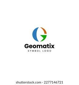 Logo design letter G. Abstract simple shape modern. Vector template