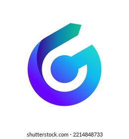 The logo design of the letter G and arrows up as a representation of the progress and rapid development of technology in this era. This logo is suitable for a technology-themed business or a digital b